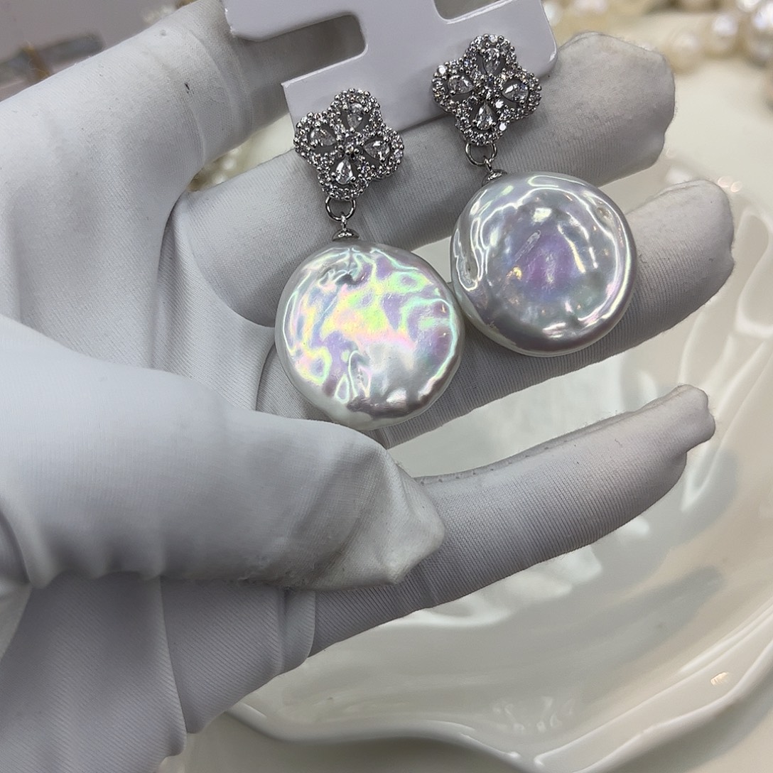 耳饰淡水珍珠合金