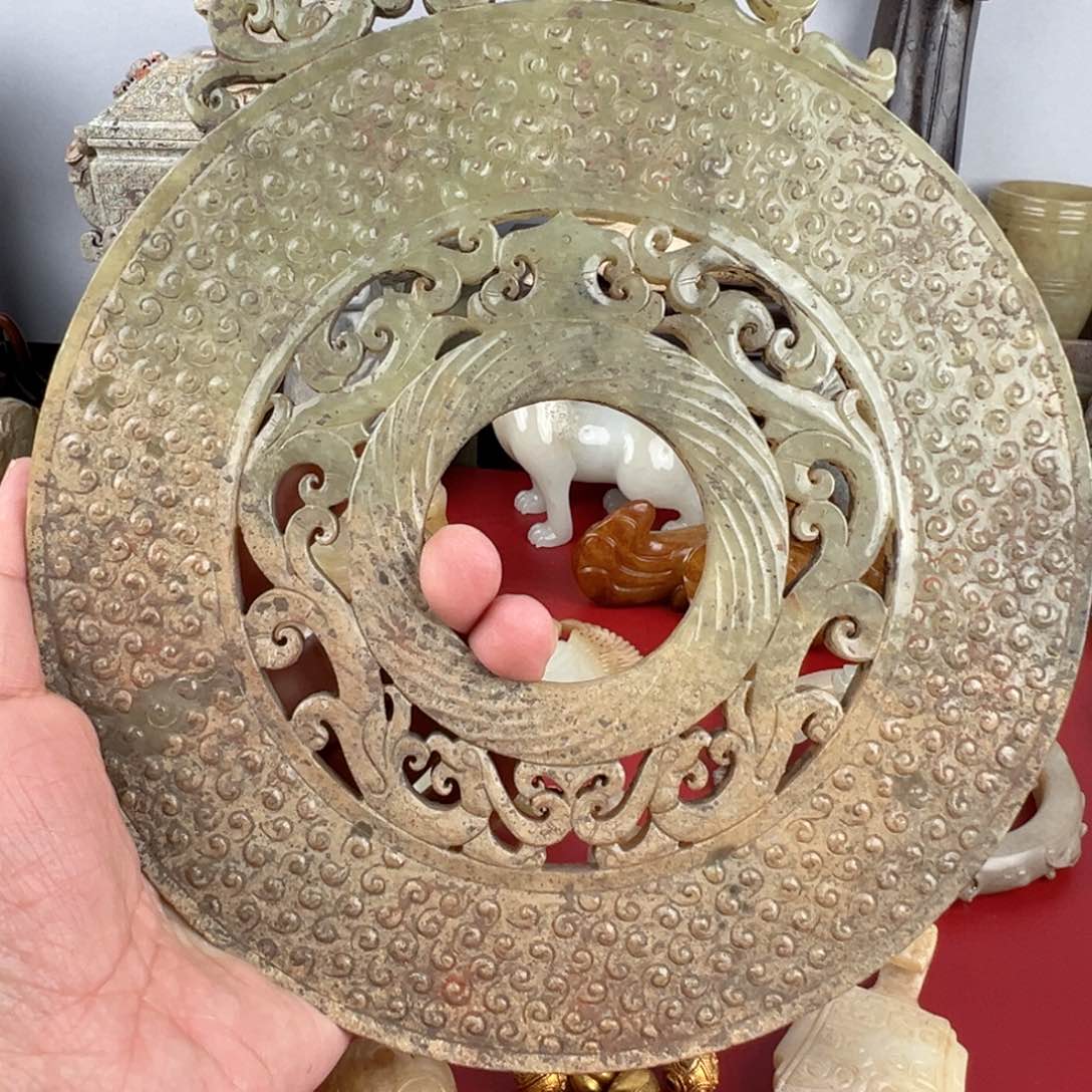 和田玉未镶嵌挂件昱****馆