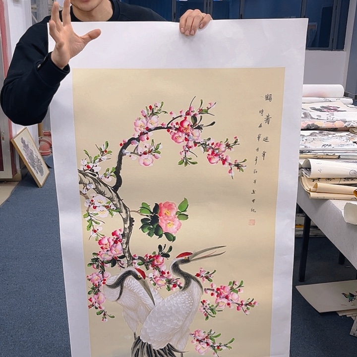 国画纯手绘字画宣纸