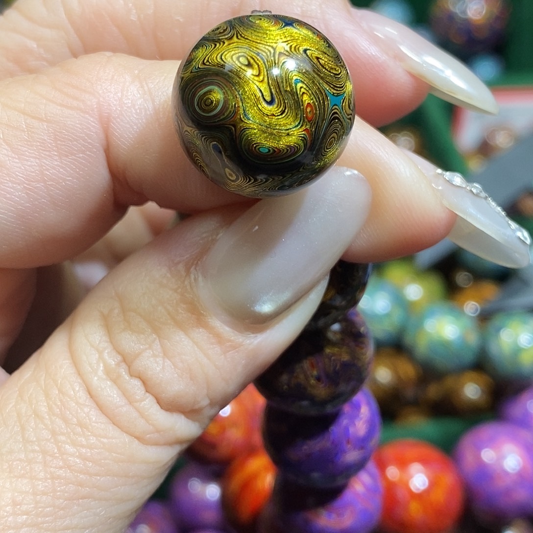 漆宸阁大漆珠1.7黑金