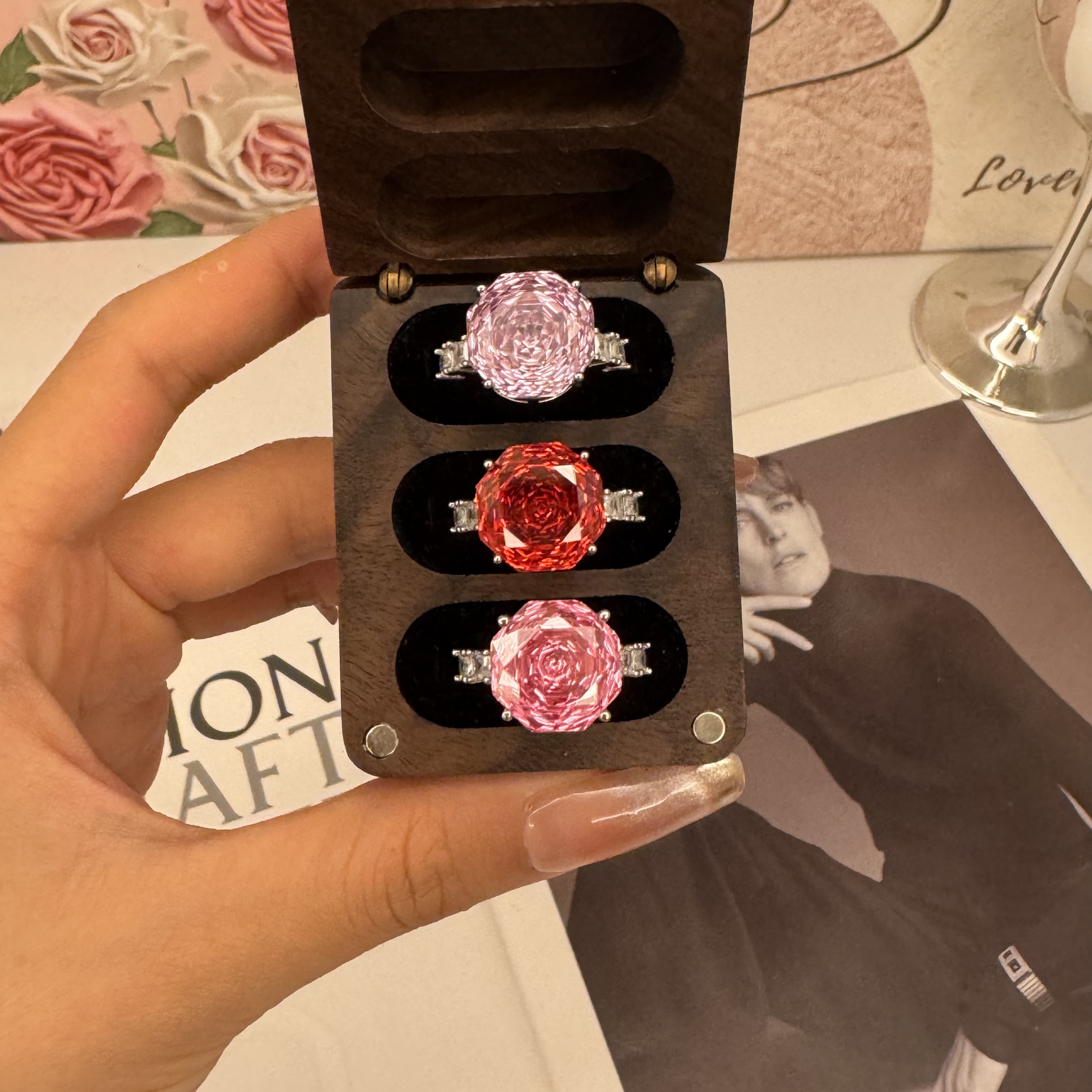 铜合金合成锆石戒指 49拆2！铜合金合成戒指（No退No换）