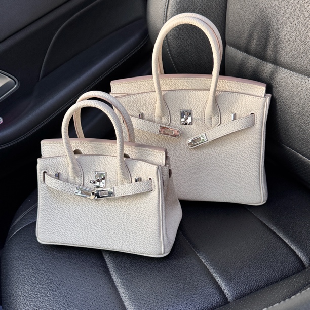 DAIJIAYI定制真皮包头层牛皮轻奢气质包包手提包奶昔白百搭休闲