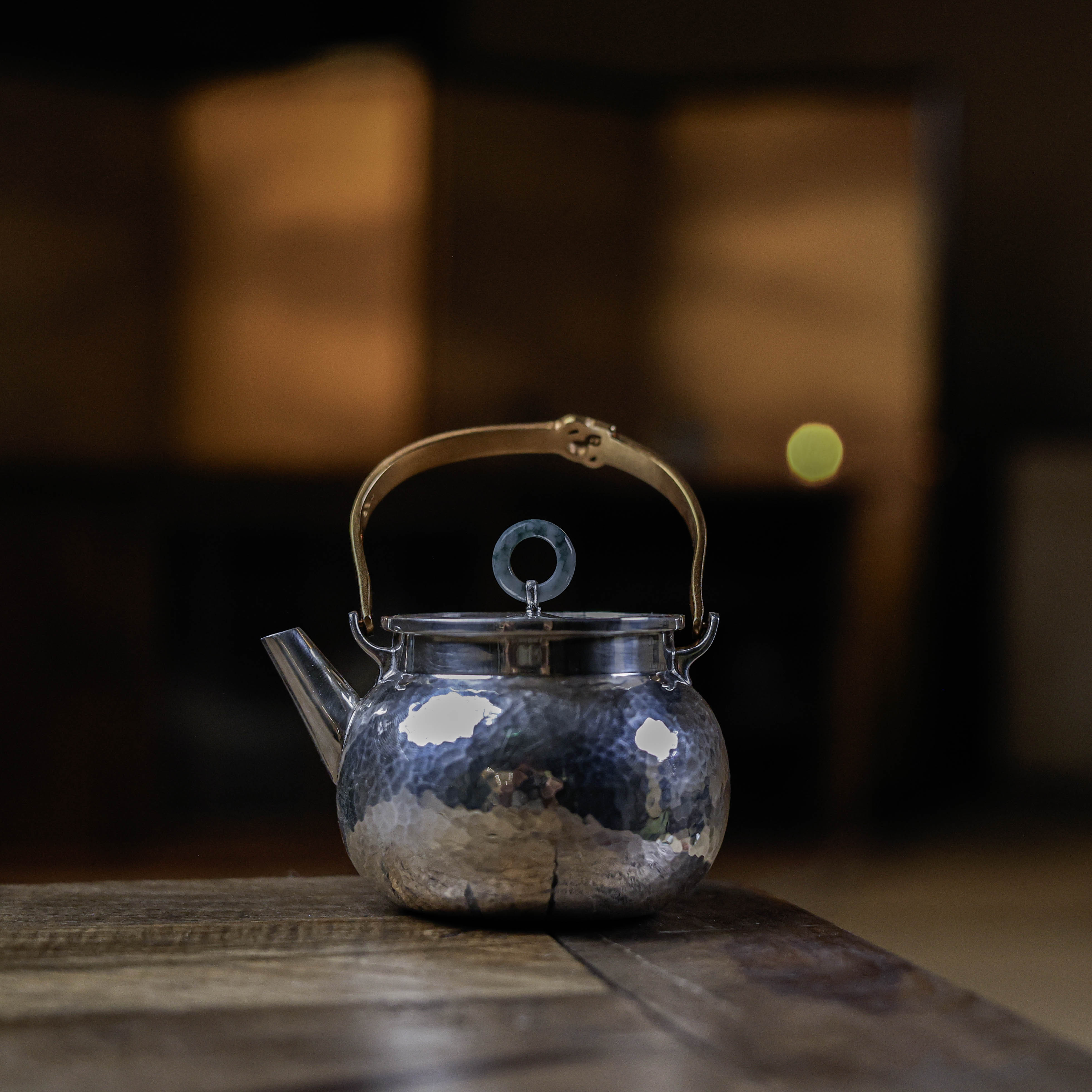 【悦生活】南絮-小银福提梁壶-180ml（南絮0010）