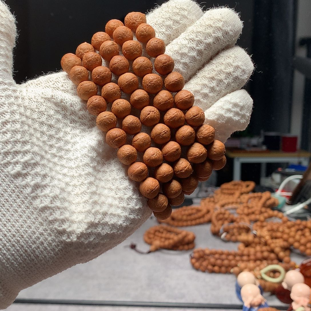 清***凌凤眼菩提手串25年尼泊尔小10单仓108