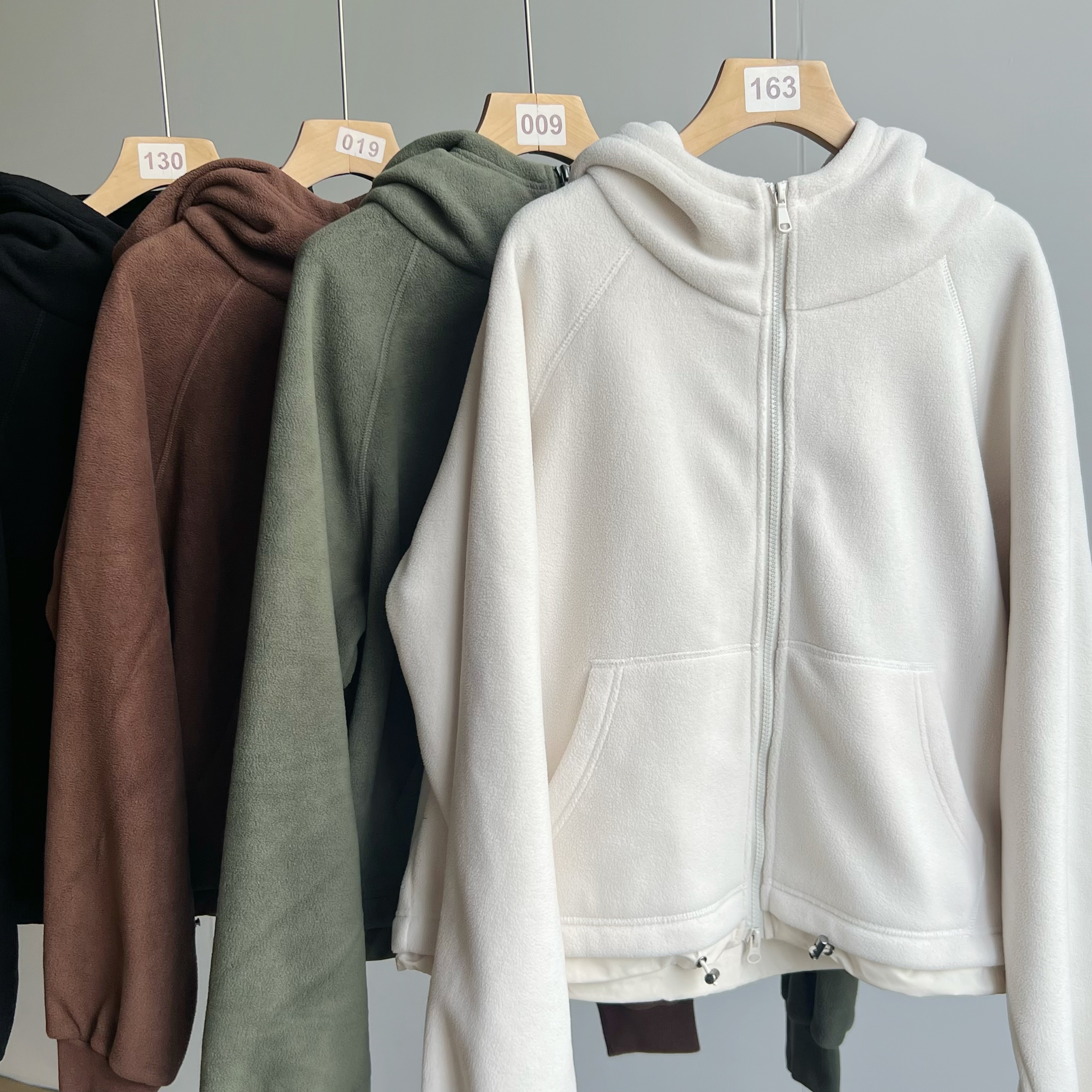 P888 【暖阳阳】双面复合摇粒绒 保暖不起静电 夹克外套女