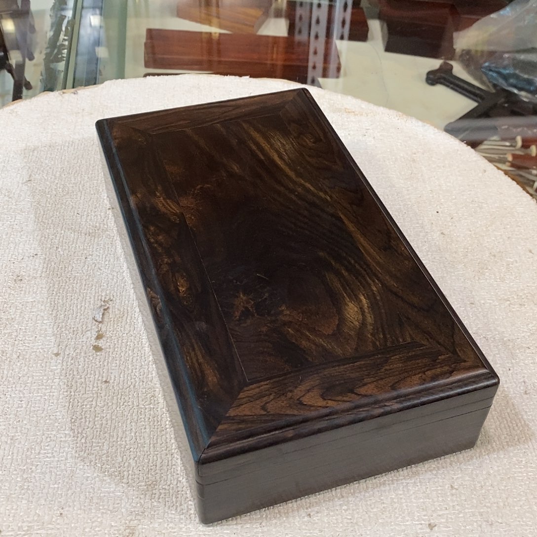 东非黑黄檀（紫光檀）独板机关盒25/14/6