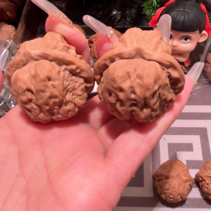 桃核吊坠阿*昌蛙文玩