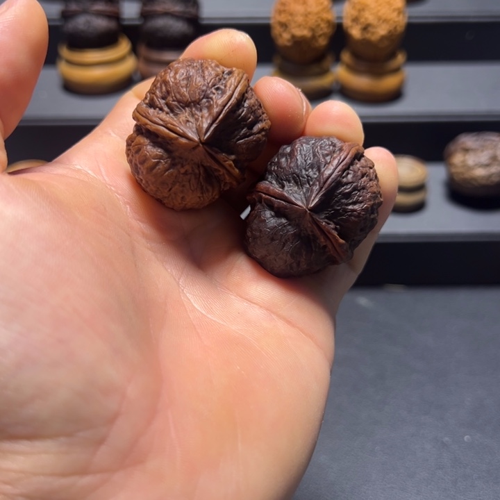 把件文玩核桃B金玉三棱39