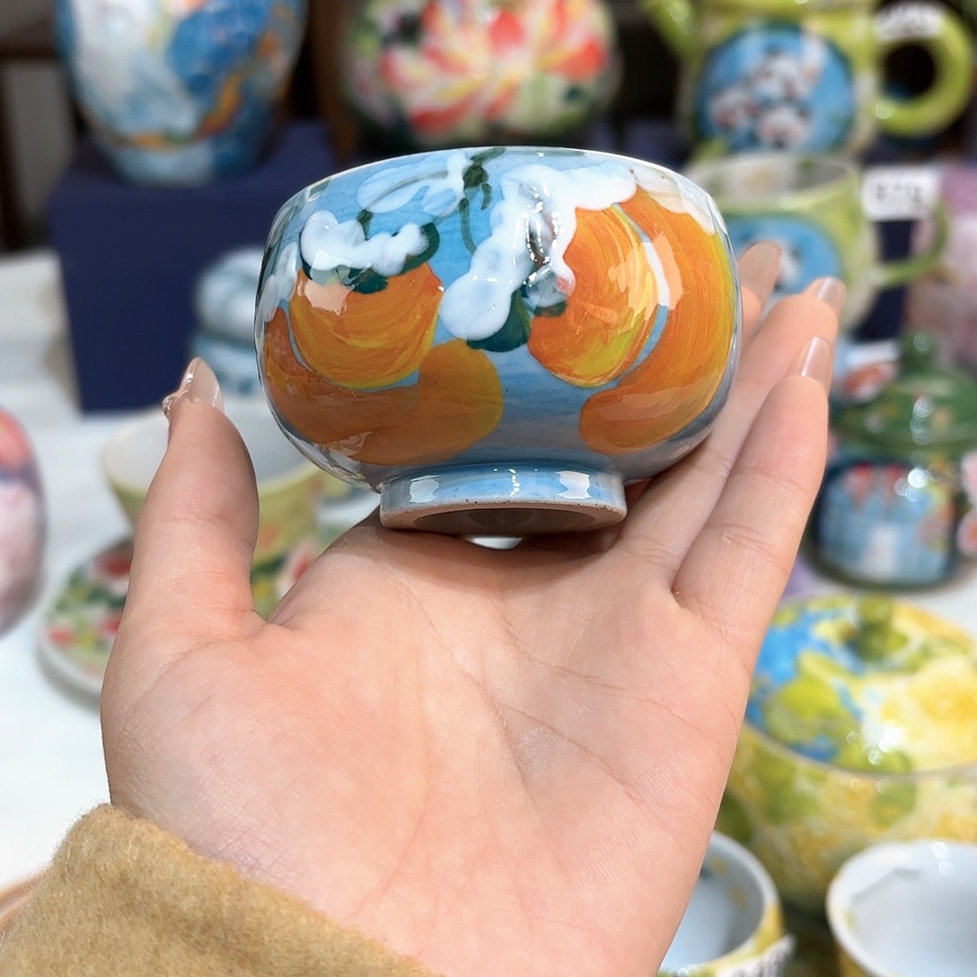 景德镇手绘高温釉下彩陶瓷茶具