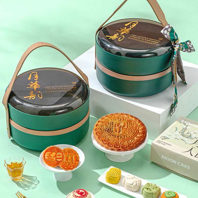 【宠粉】高档中秋节团购定制月饼礼盒装广式五仁流心送人节日送礼品