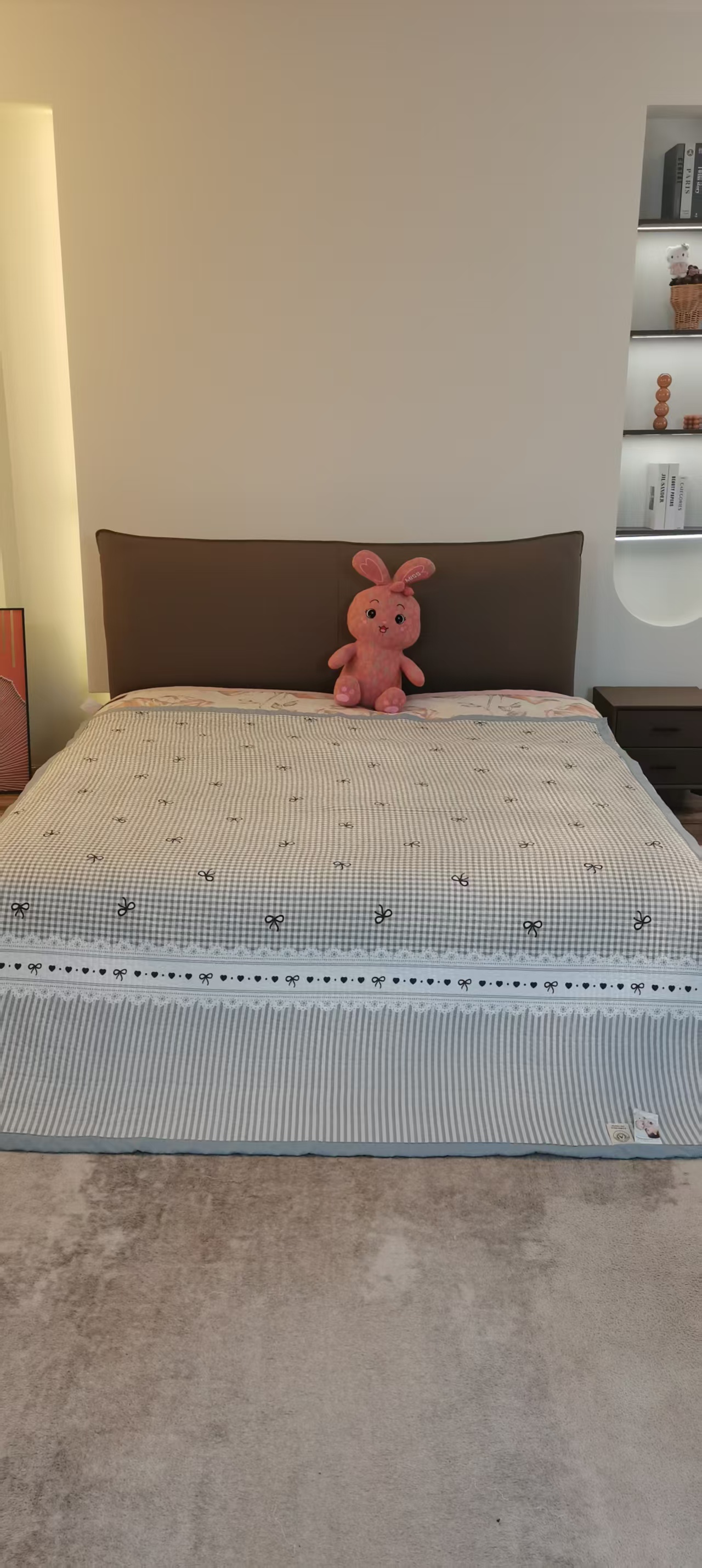 【格间蝶影】200*230cmA类亲肤多功能防滑可爱加厚四季床盖