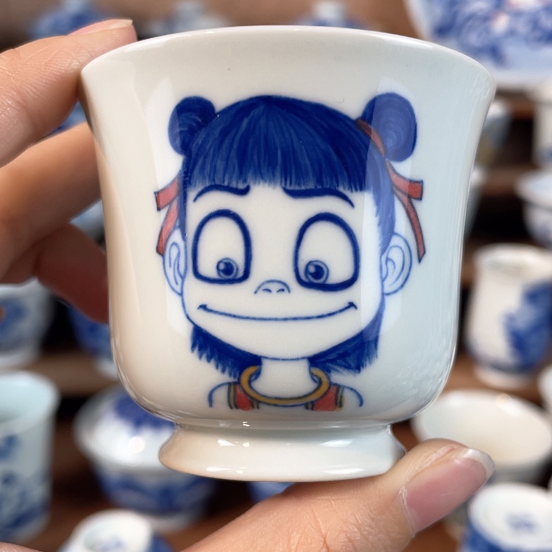 泥藝瓷梦哪吒杯杯
