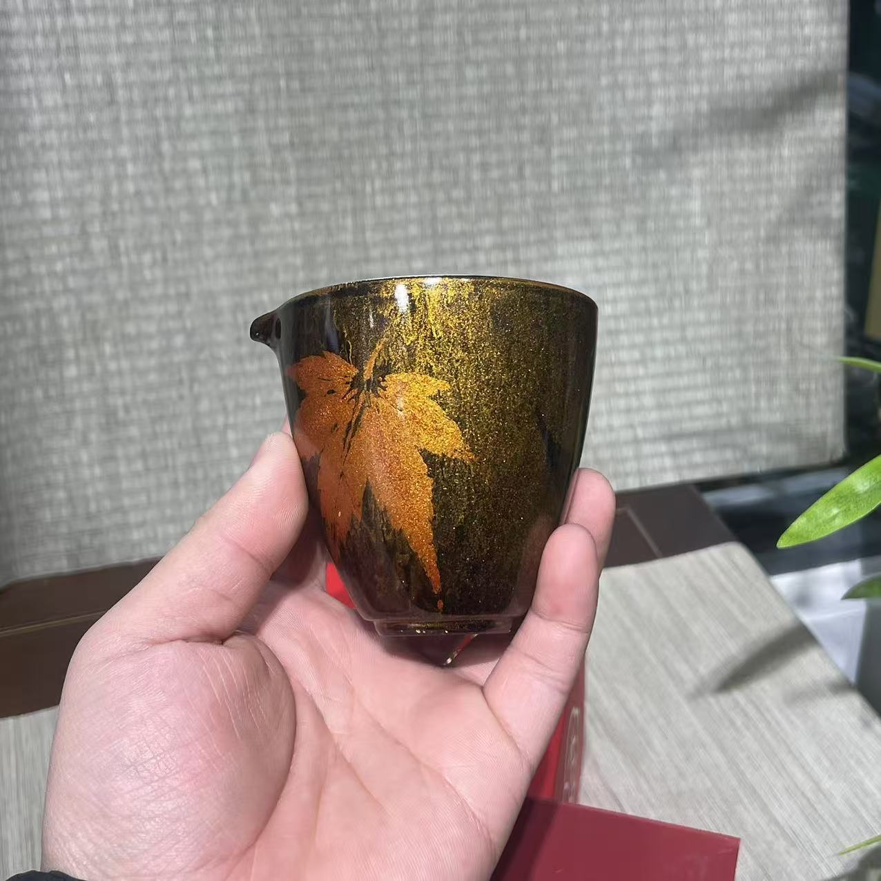 【中国邮政专属链接】漆忆大漆枫叶公道杯gh2912