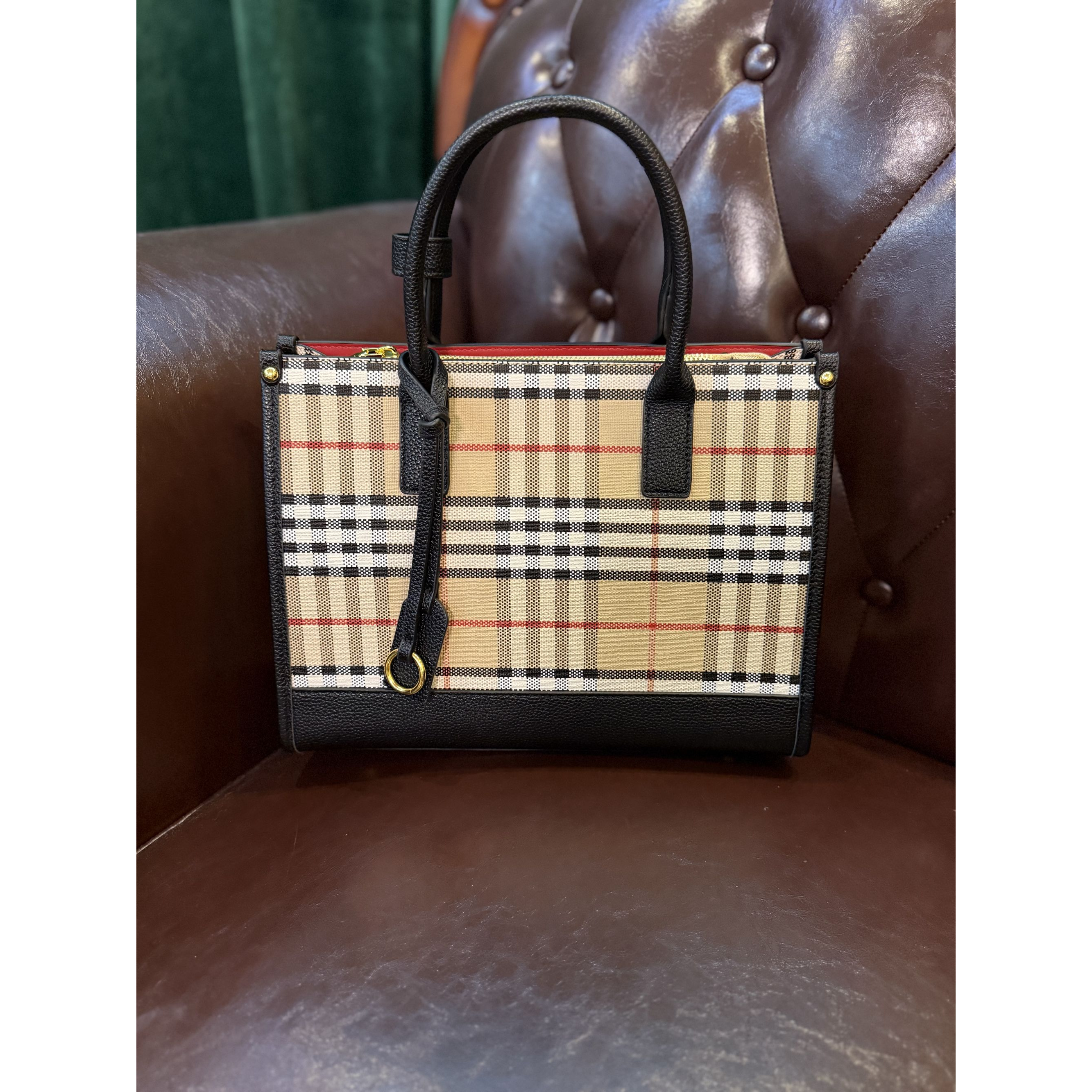 【悦悦专属】2025新款格子手提包-039