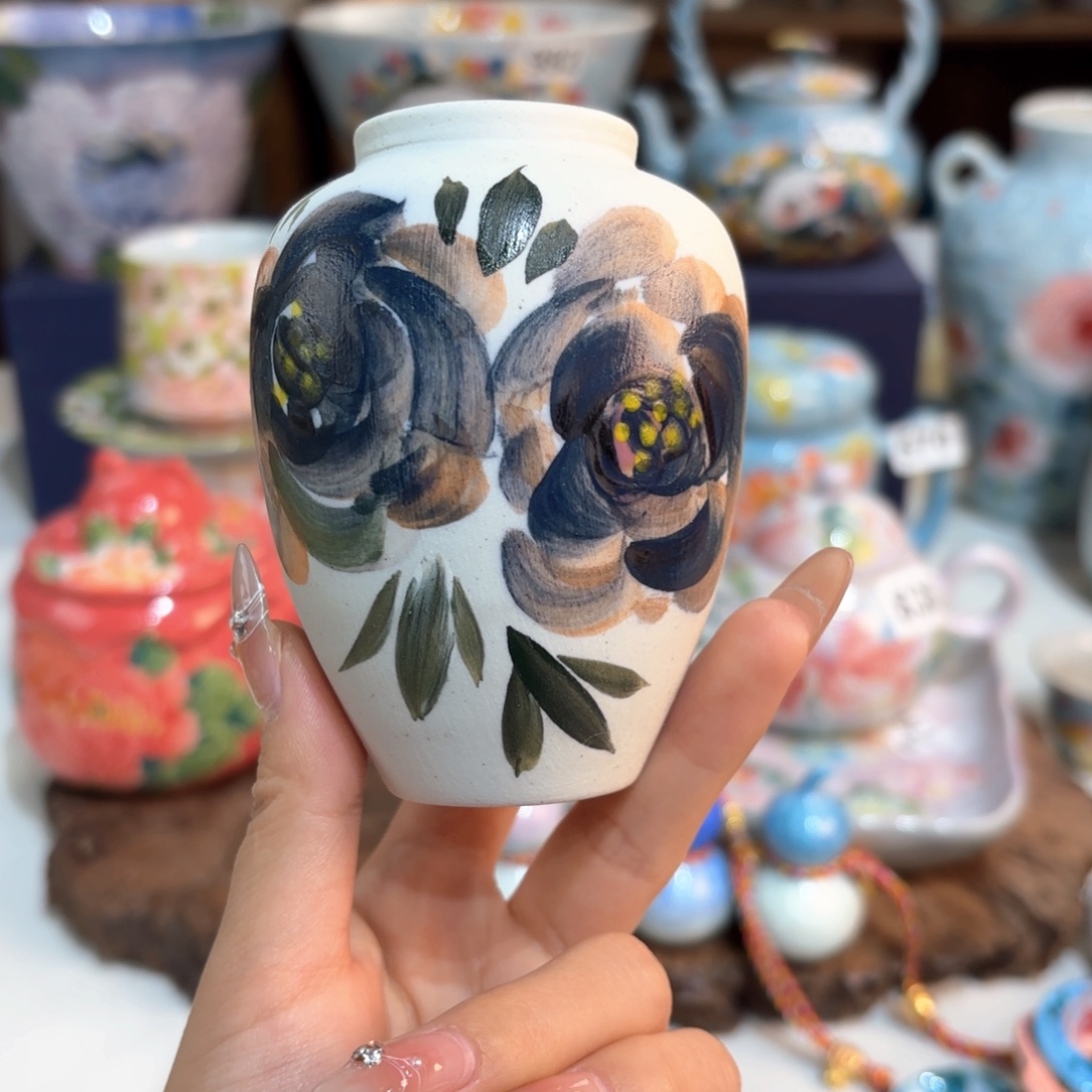 景德镇手绘高温釉下彩陶瓷茶具