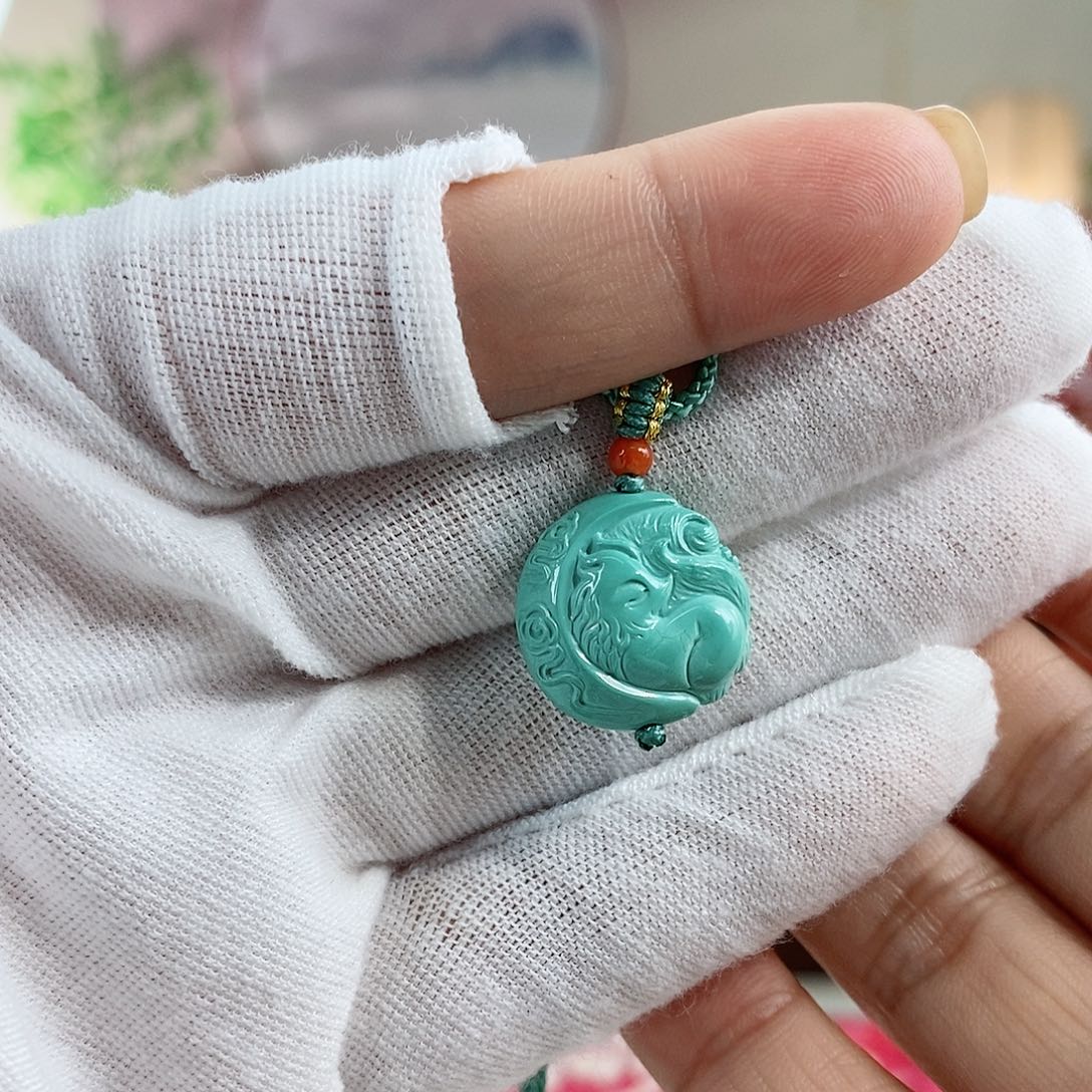 绿松石珠宝奇石未镶嵌