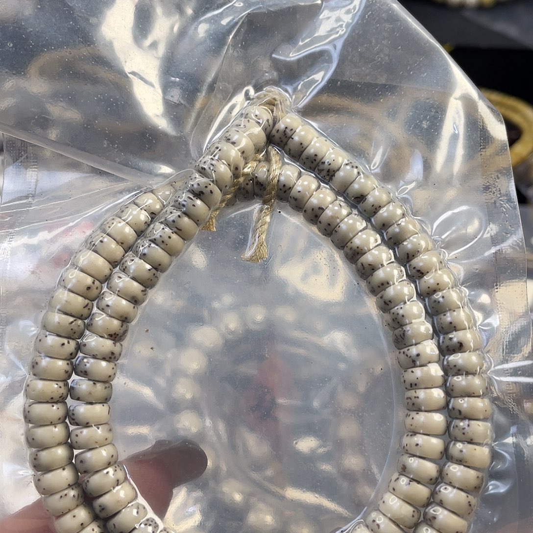 星月菩提吊坠石玉料糯冰大留白药片尺寸7