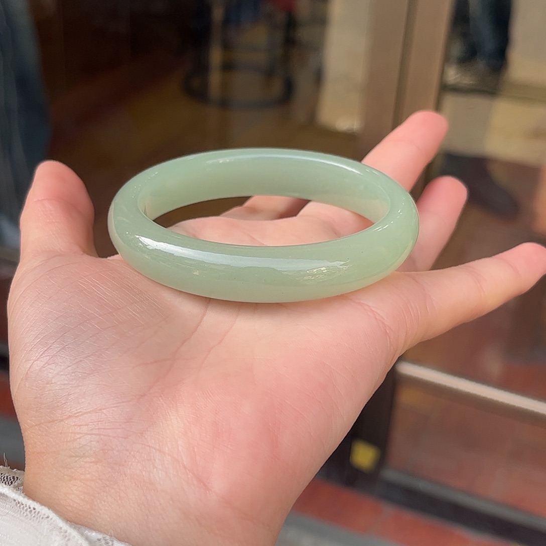 东陵石手镯未镶嵌平**乐