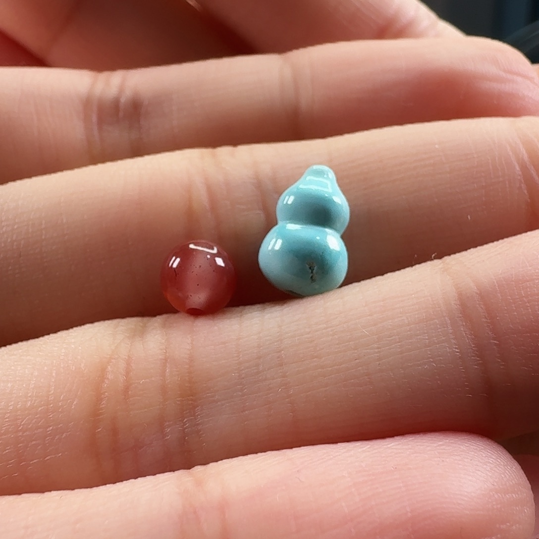 南红玛瑙未镶嵌吊坠(不含链)小葫芦有瑕