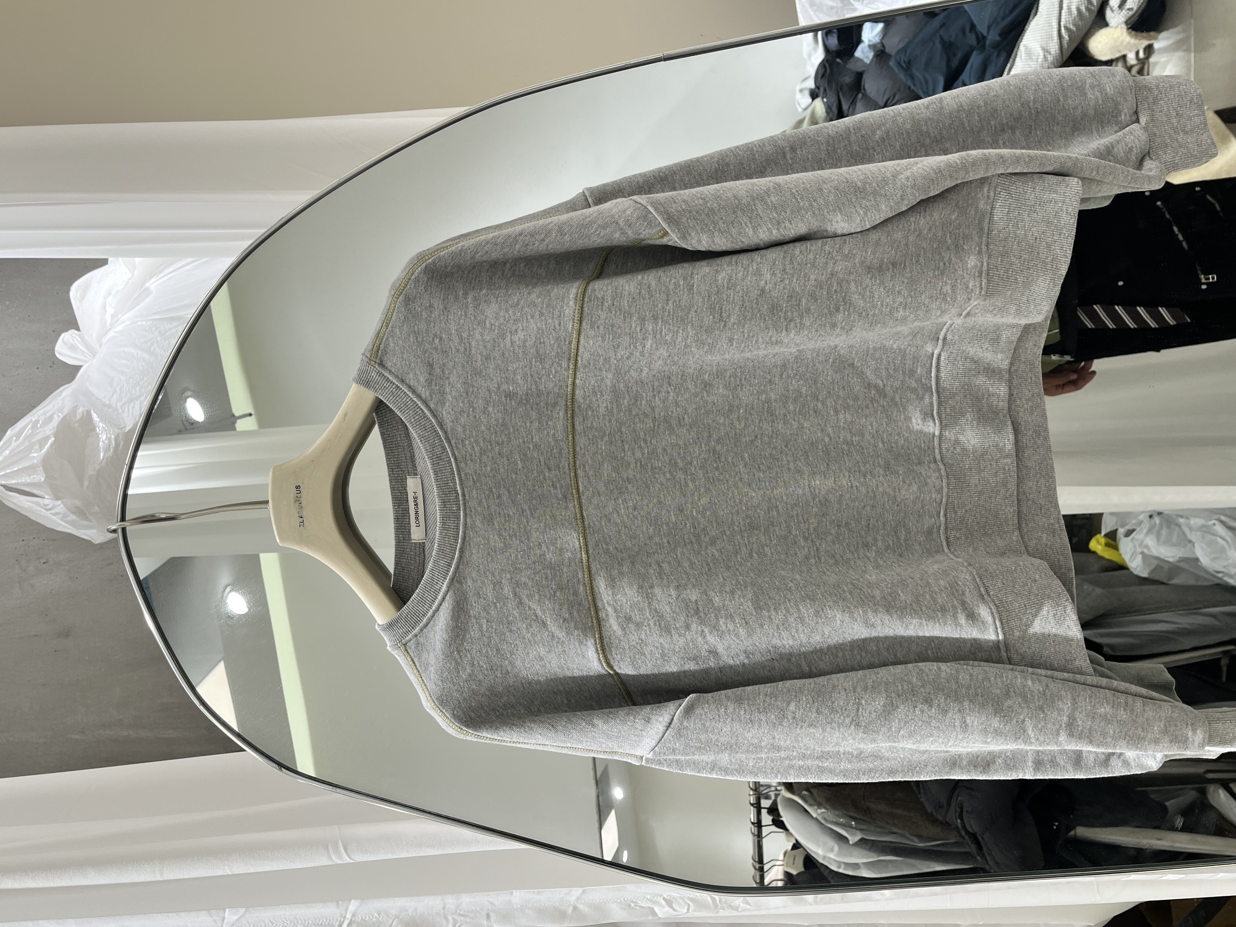 ZLAbout-us【冬季上新】韩国东大门女装新款明线简洁长袖卫衣128