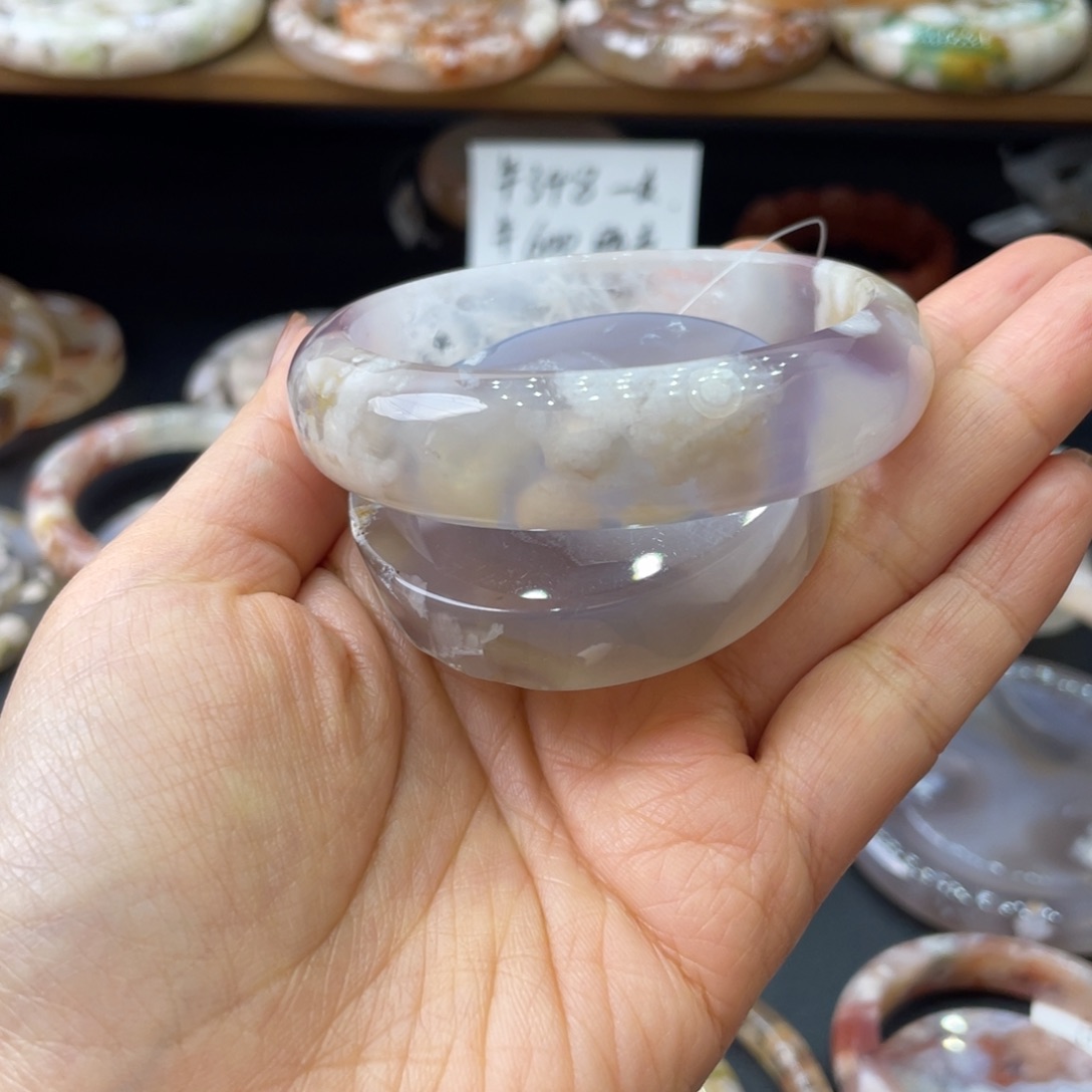 未镶嵌手镯石英质玉呼*