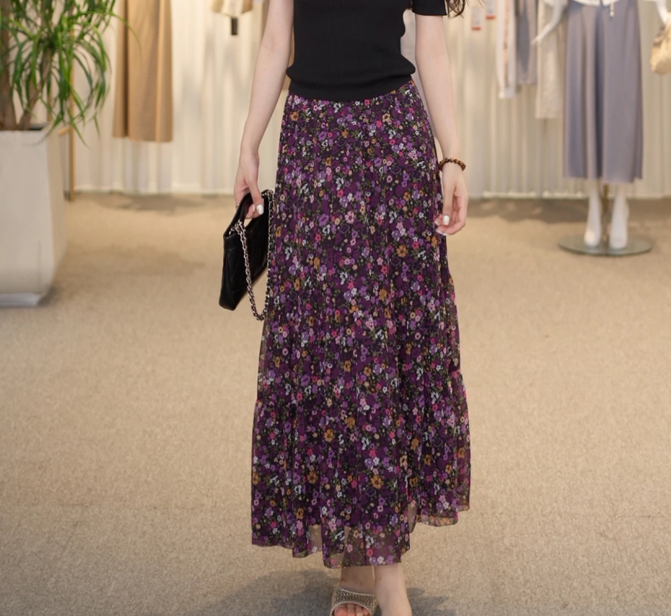 GIRDEAR/哥弟新款夏季时尚百搭高腰气质百搭显瘦半身裙女 1200355