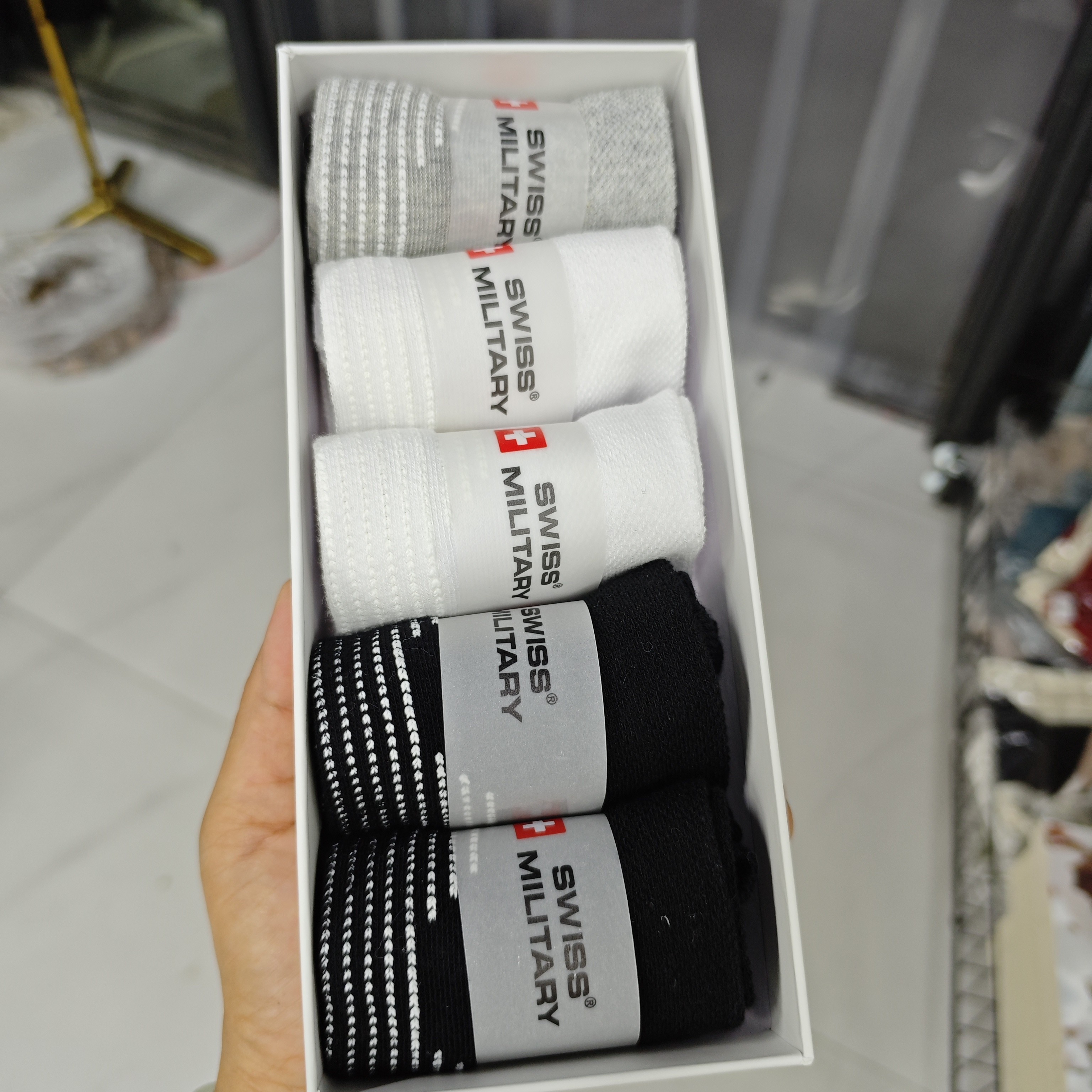 瑞士军工纯棉船袜男女同款