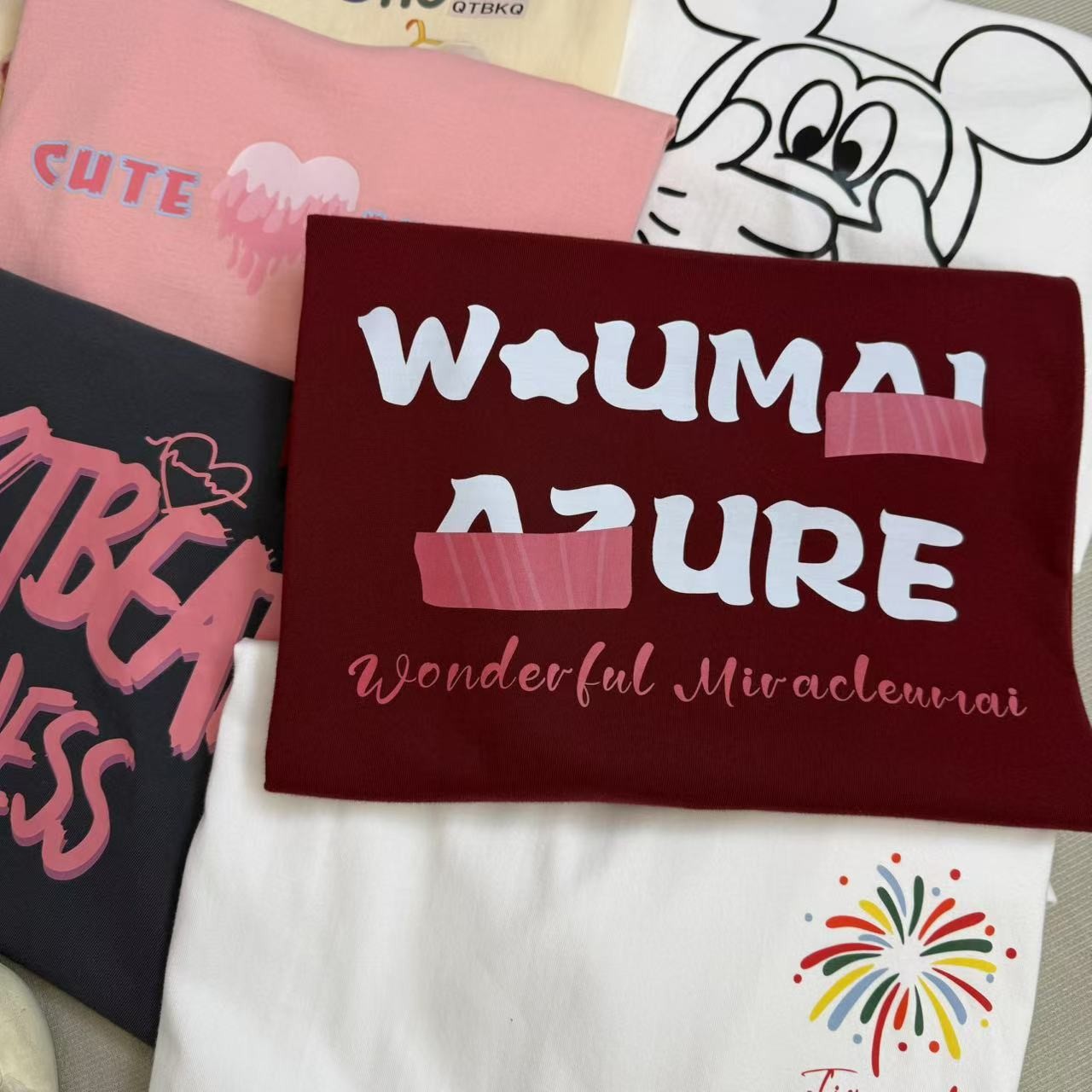 【080-130】2025新款宽松百搭简约时尚休闲男女同款纯棉T恤上衣