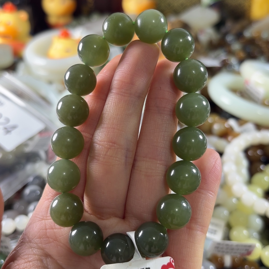 和田玉未镶嵌手串105