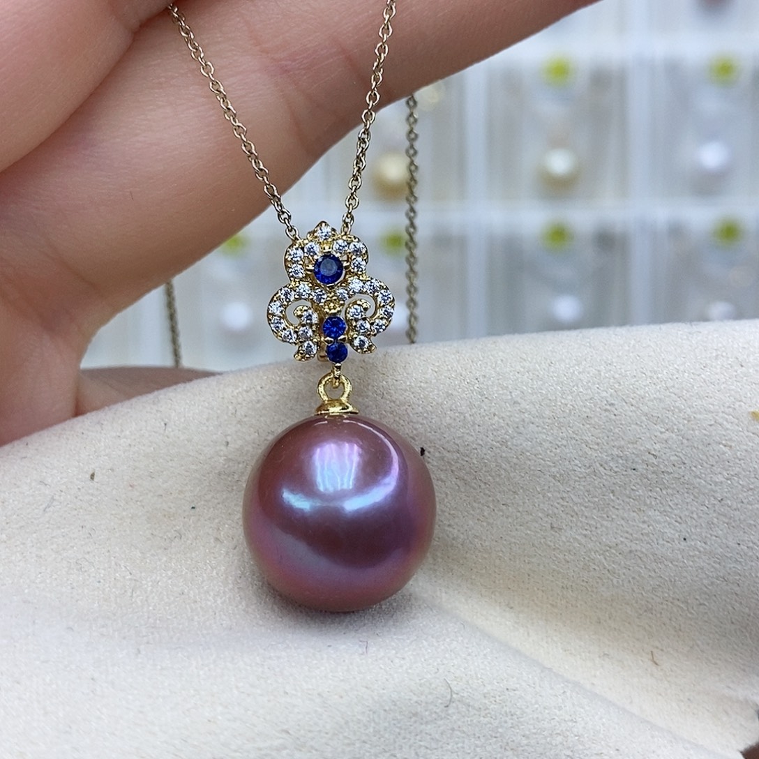 颈饰合金淡水珍珠