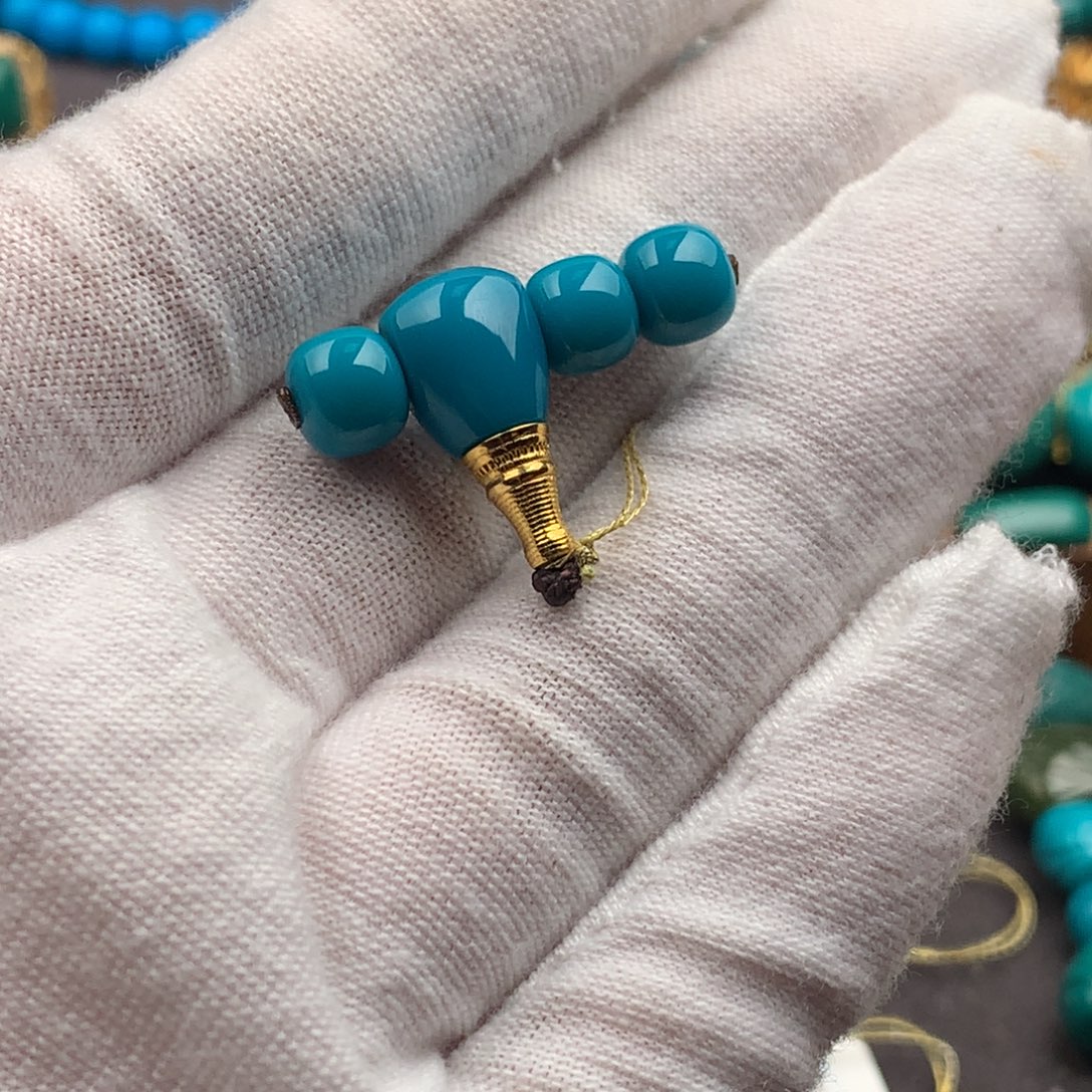 绿松石18K金镶嵌绿松石