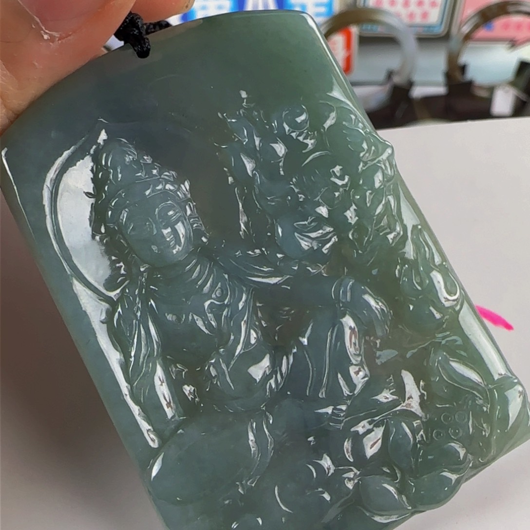 颈饰未镶嵌翡翠老坑