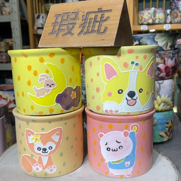 红陶景德镇艺术手绘作品