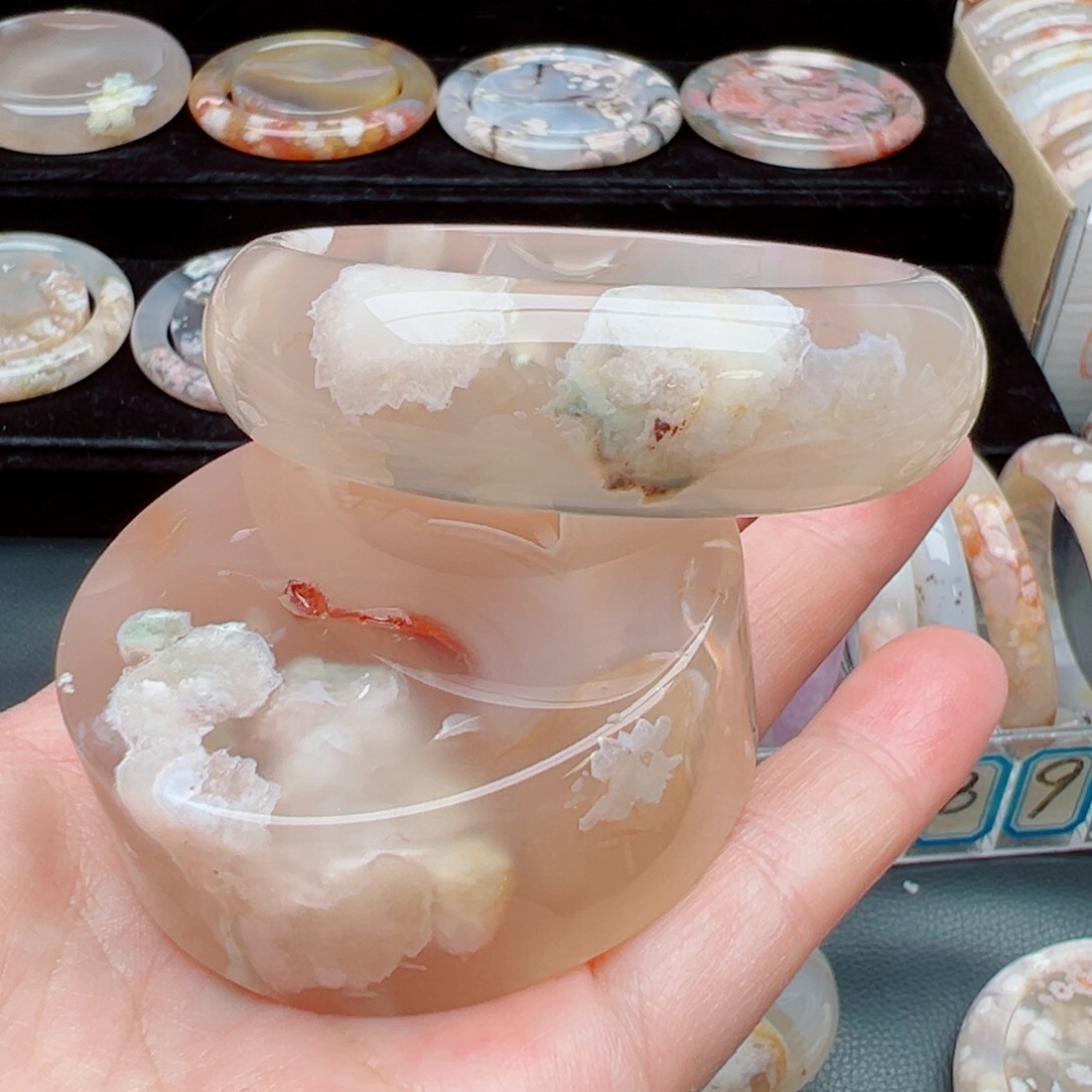 玛瑙/玉髓手镯未镶嵌用****459