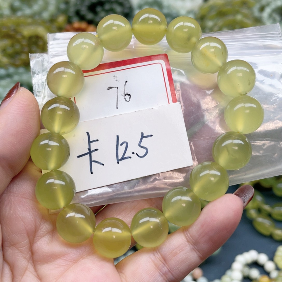 未镶嵌蛇纹石玉手串