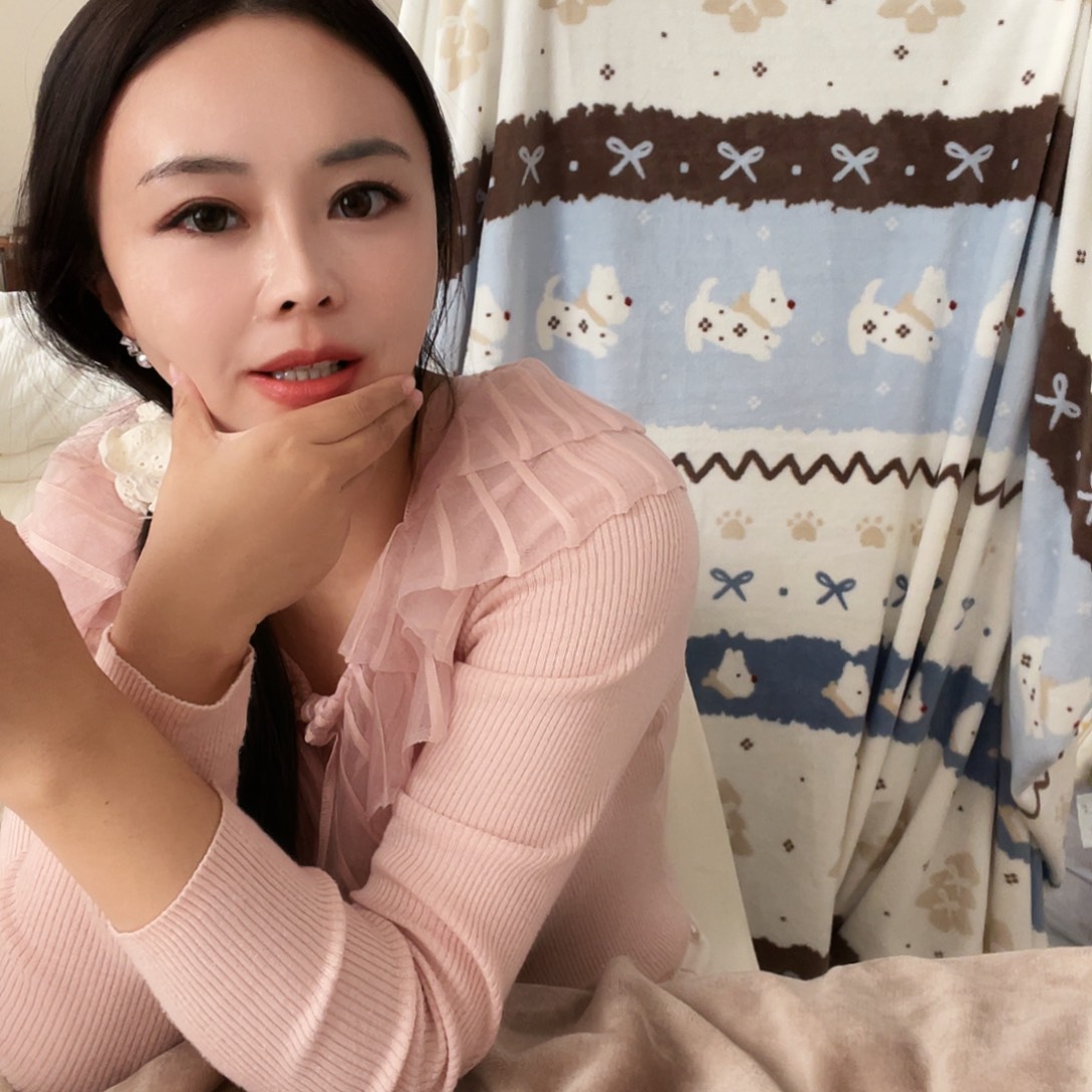 一****牛奶绒牛奶绒雪花小狗三件套床盖小号