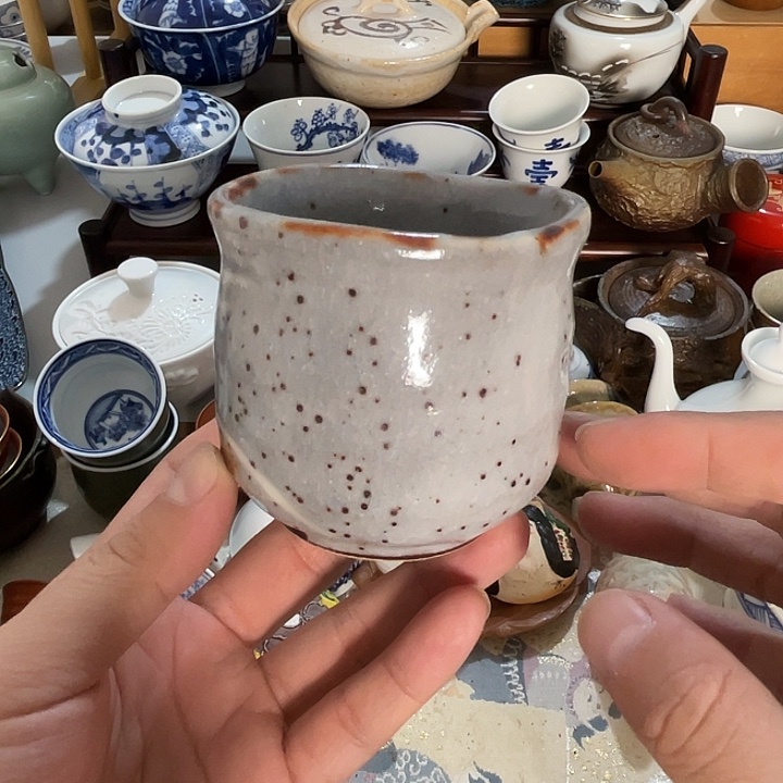 瓷片志野杯子好看的哦