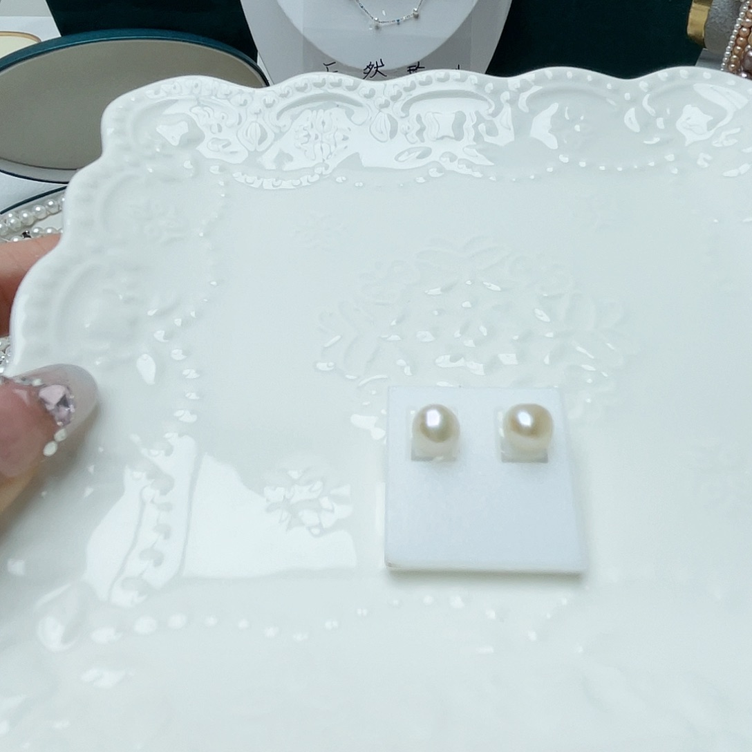 未镶嵌淡水珍珠耳饰