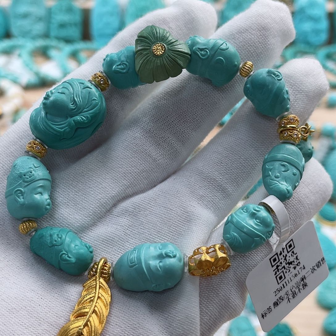 绿松石珠宝奇石未镶嵌