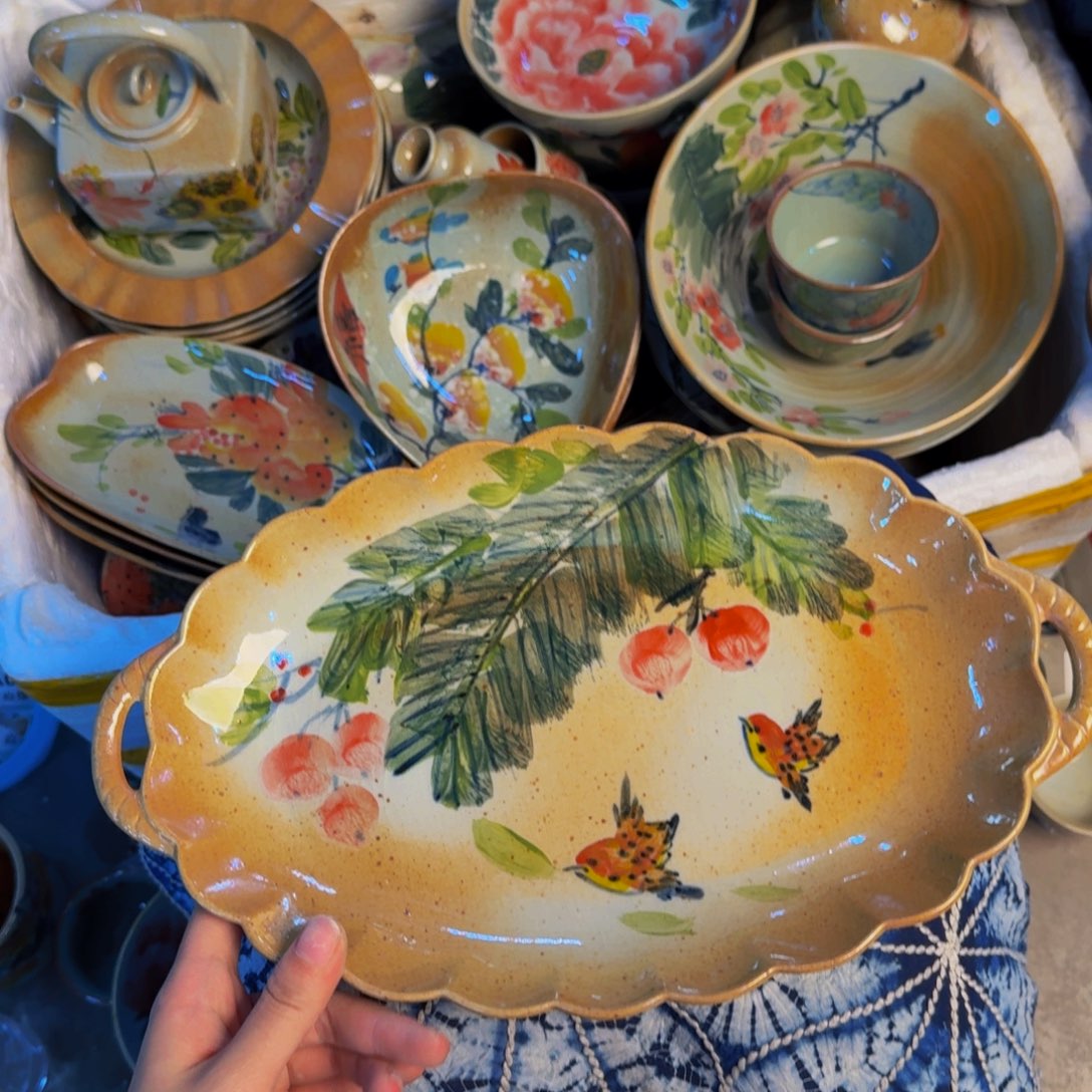 瓷片景德镇陶瓷手工手绘