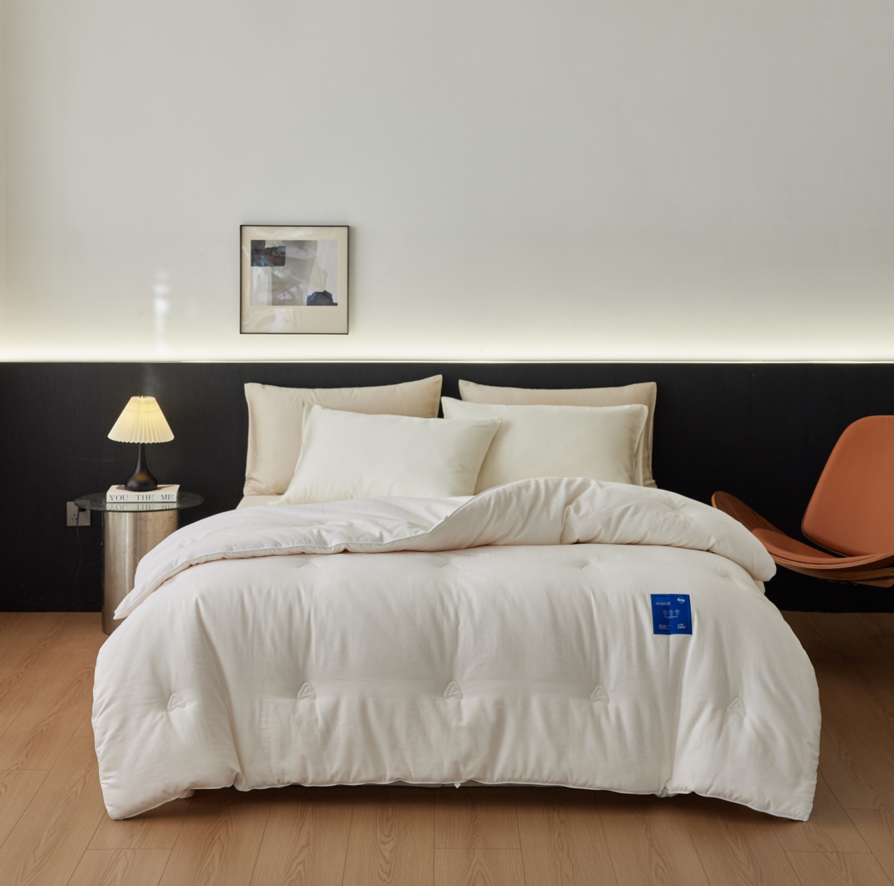 【沁芳庭--甄选】瑞士-山宁泰抗菌李官奇大豆春秋冬被全棉色织提花