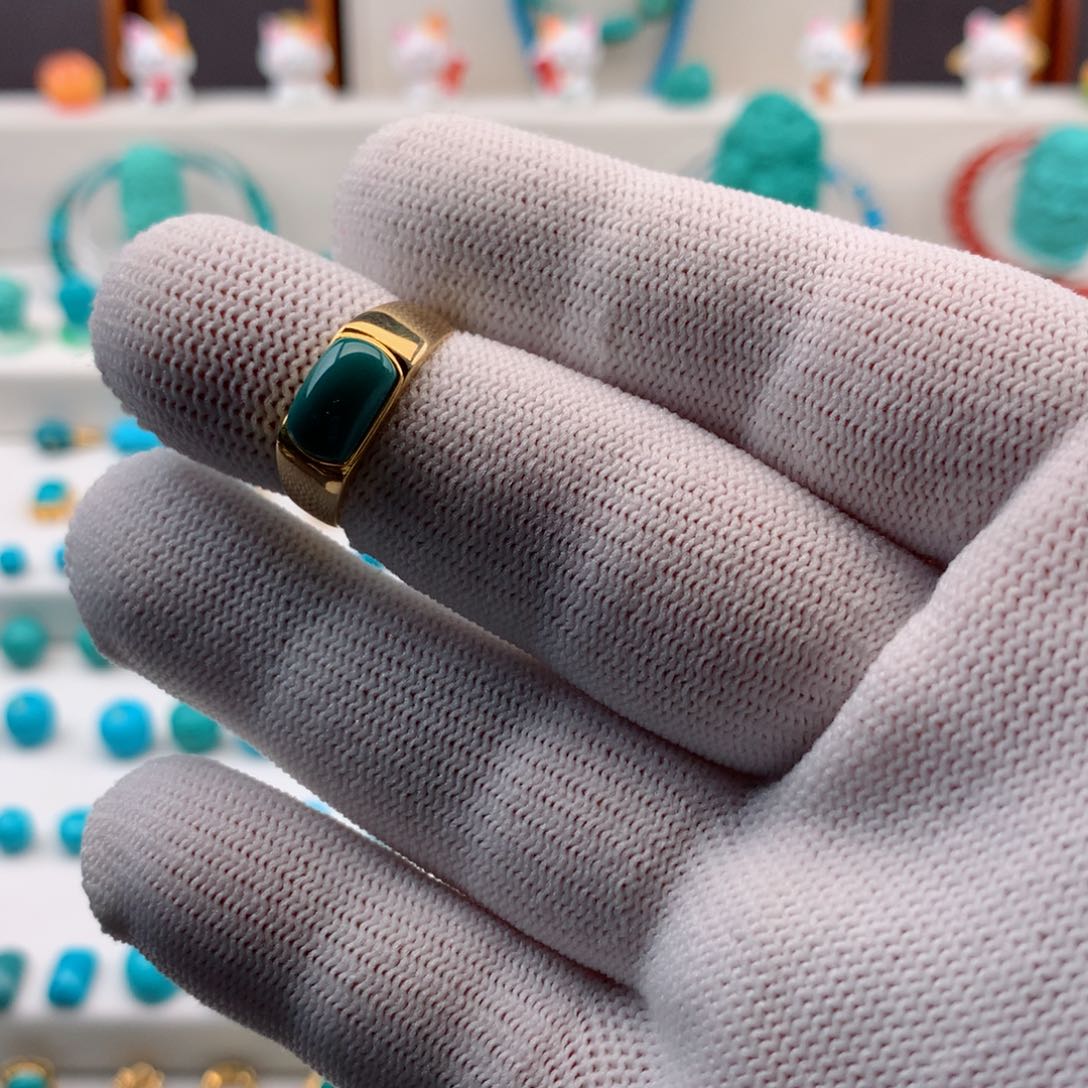 绿松石配饰18K金镶嵌