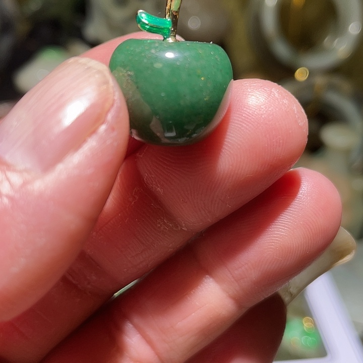 米****东陵石合金颈饰挂件
