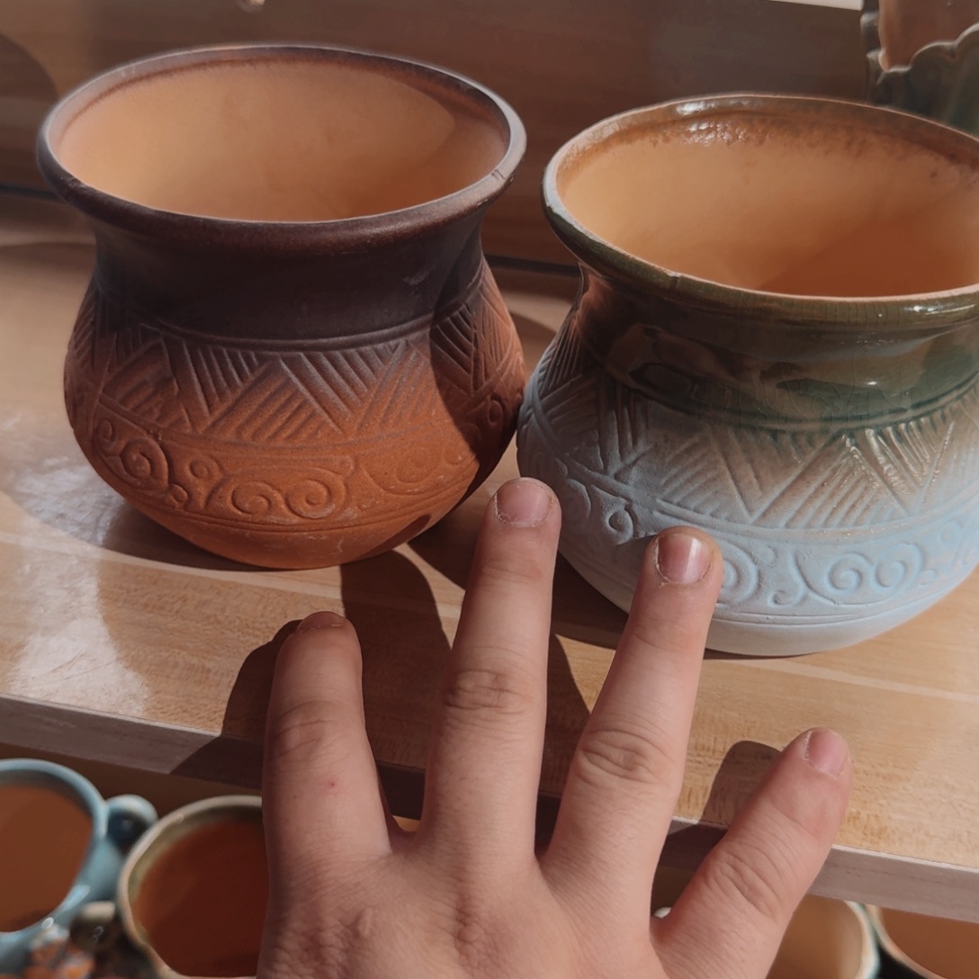 紫砂花盆粗陶盆醋