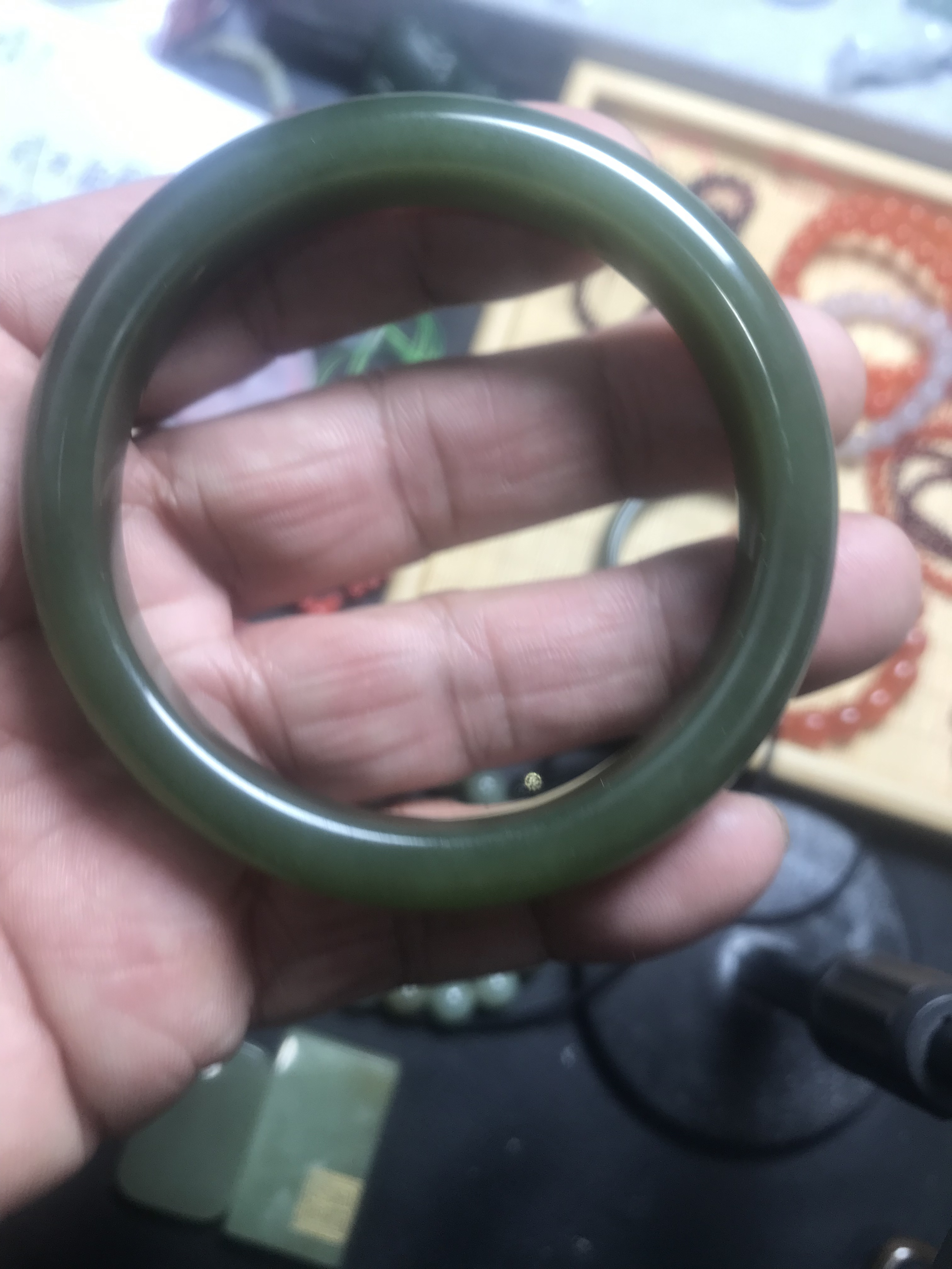 正品和田玉青黄口料