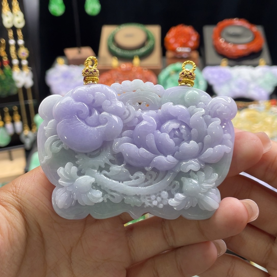 翡翠颈饰未镶嵌代编织