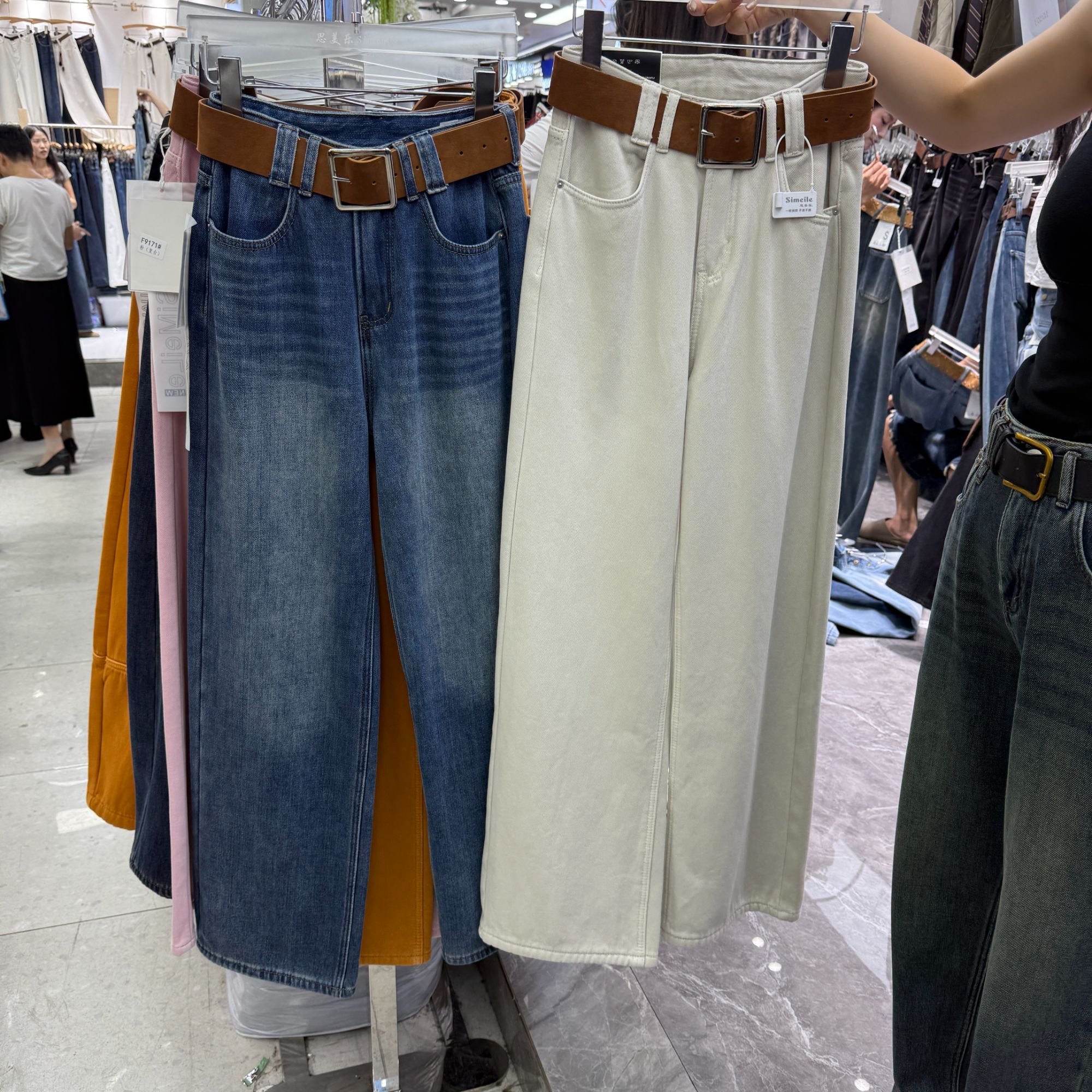 【思美乐】高品质加厚复合绒阔腿裤F9171（实物颜色比图片更好看）