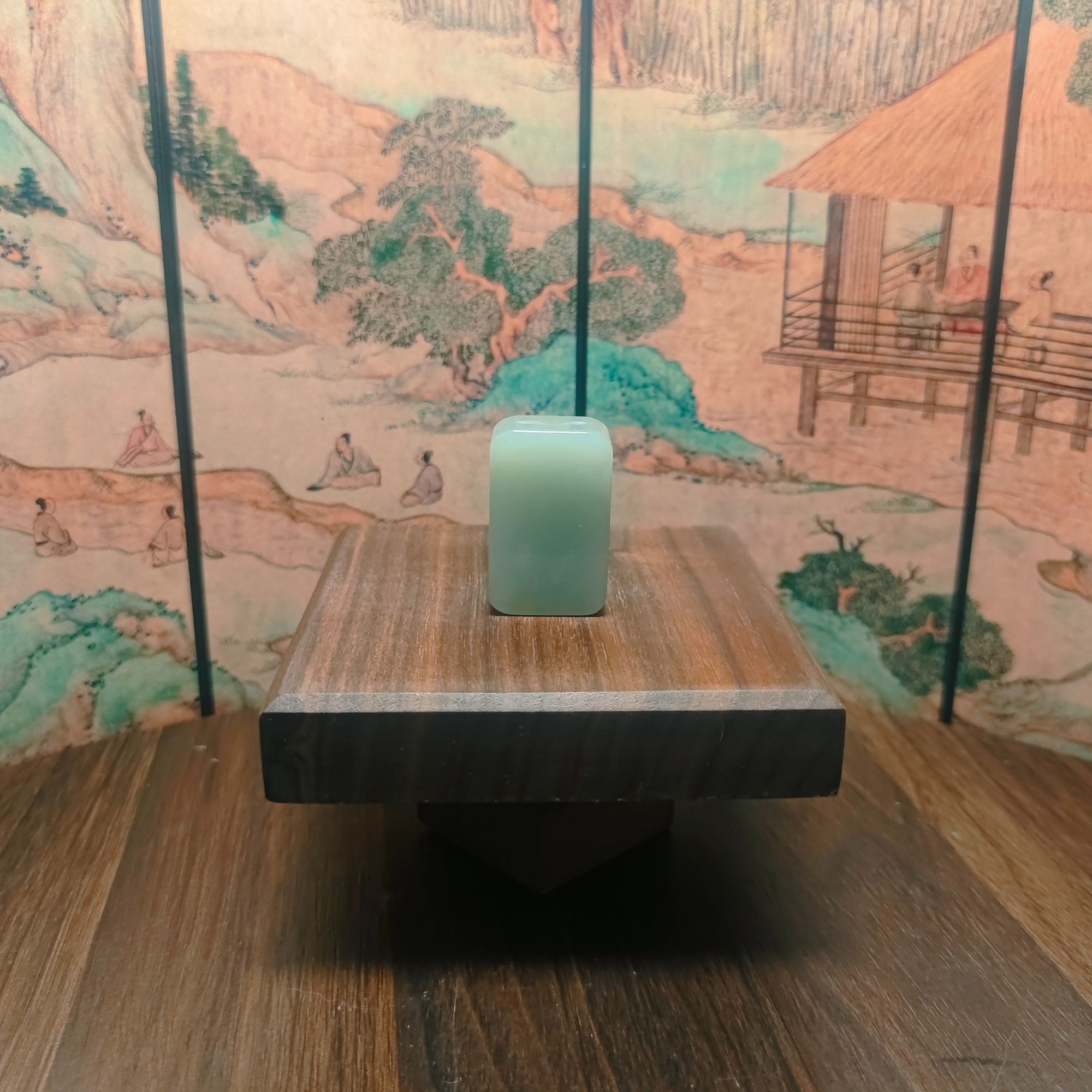 F和田玉无事牌吊坠2192