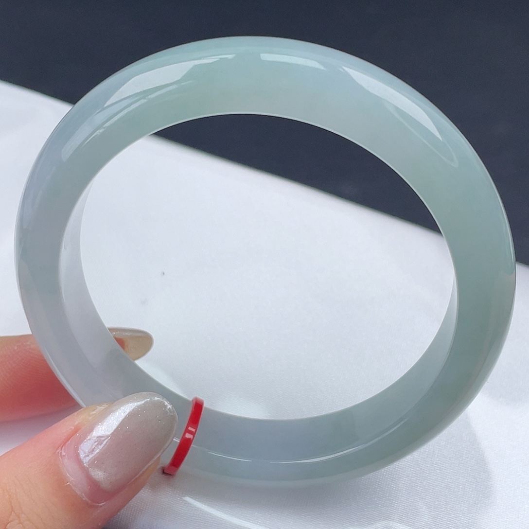 翡翠未镶嵌手镯58圈口