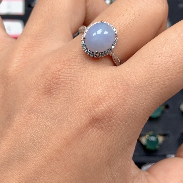 翡翠未镶嵌戒指戒指